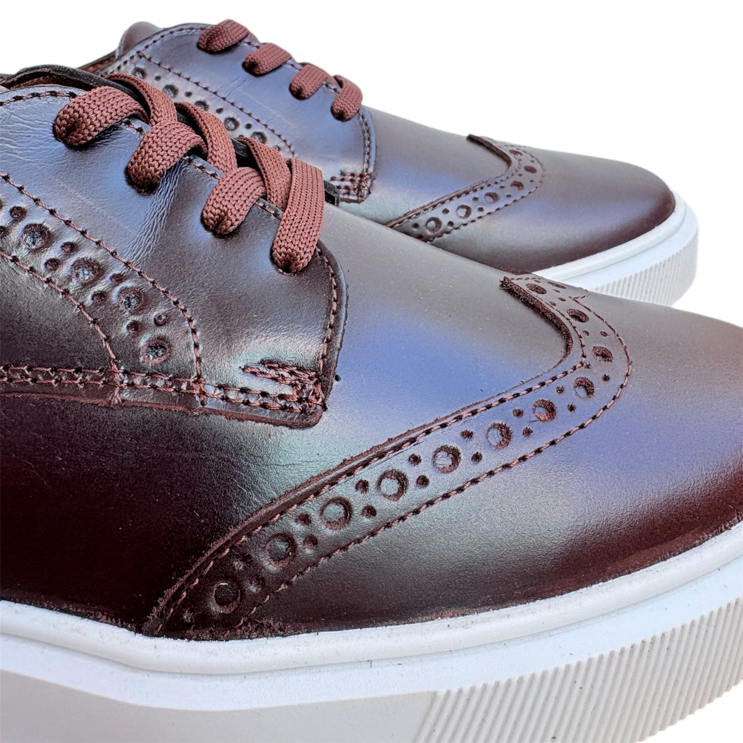 Tenis Casual Bostoniano Piel Sulkin Vino
