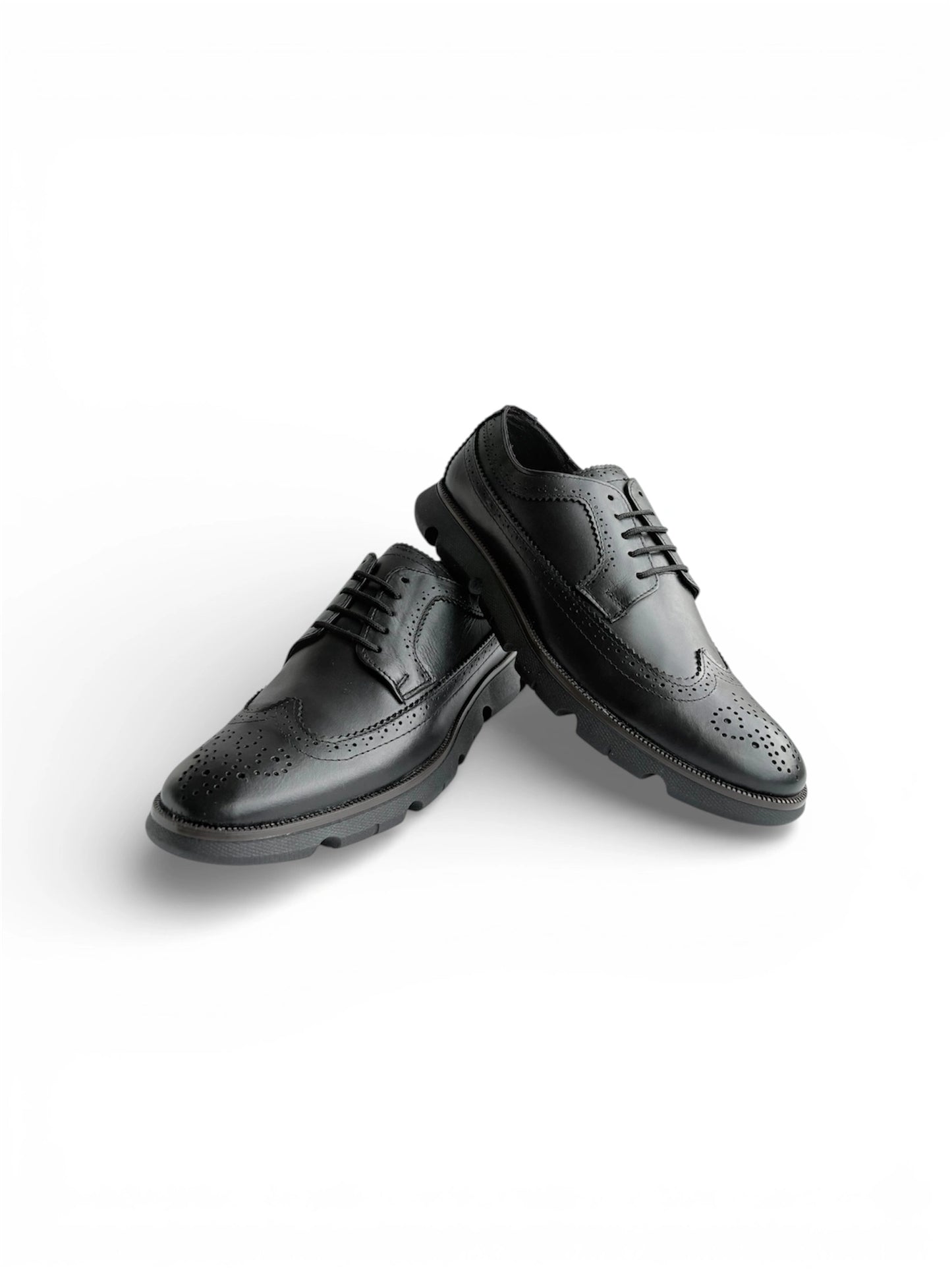 Zapato Casual Longwing Negro Piel Real